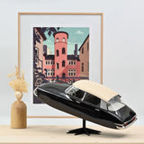 Citroën DS 19 Totem 1957 Noir&Beige 1/12 - 300pcs