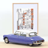 Citroën DS 19 1959 Blue Delphinium and White 1:12