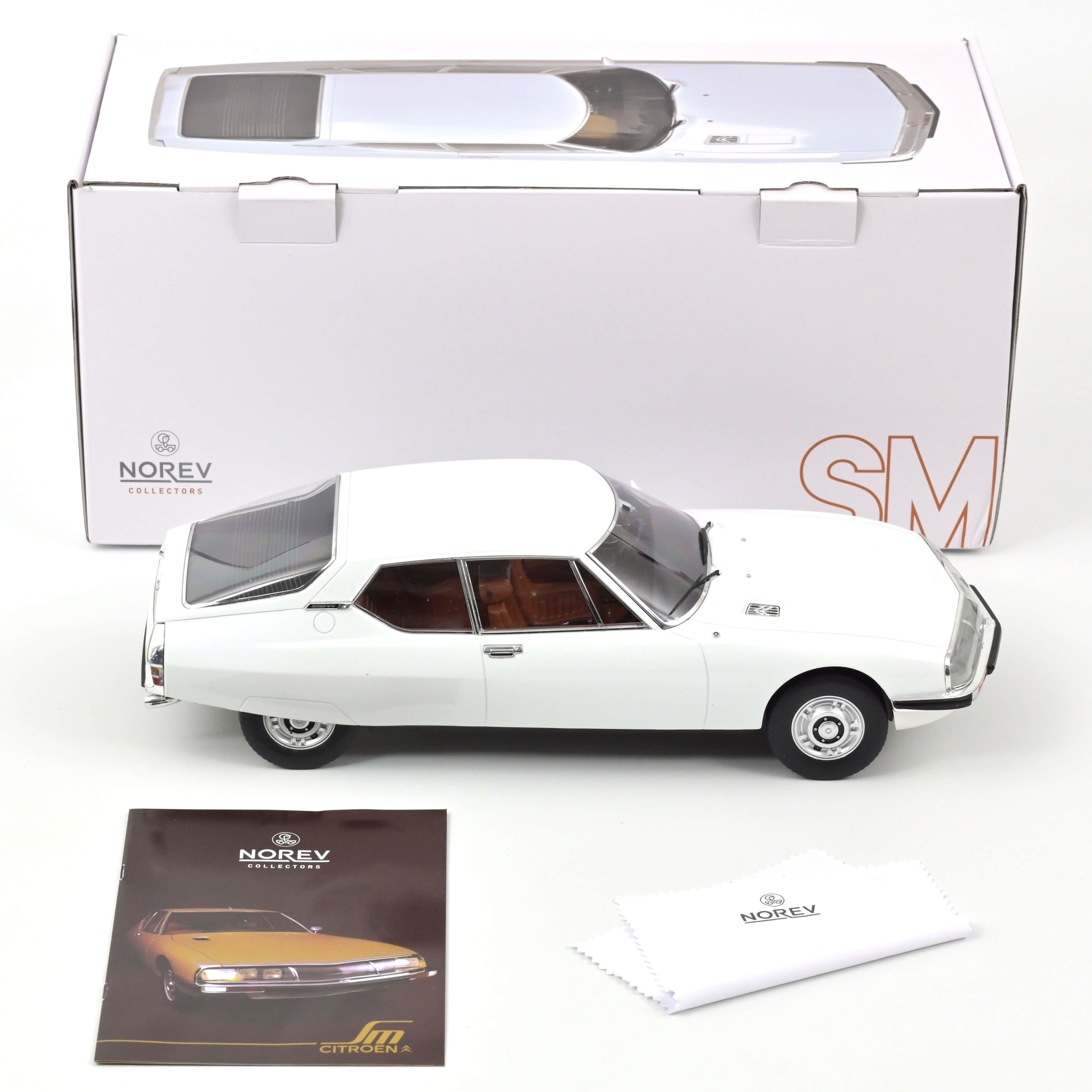 Citroën SM 1970 Blanc - Version de présentation de Genève 1/12