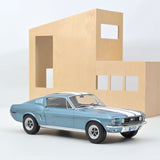 Ford Mustang Fastback 1968 Blue met 1:12 - 100pcs