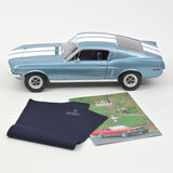 Ford Mustang Fastback 1968 Blue met 1:12 - 100pcs