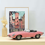 Jaguar E-Type Cabriolet 1962 Rose 1/12 - 300pcs