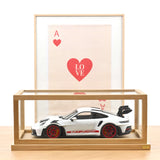 Porsche 911 GT3 RS 2022 Blanc et rouge pyro 1/12