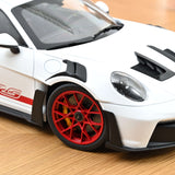 Porsche 911 GT3 RS 2022 Blanc et rouge pyro 1/12