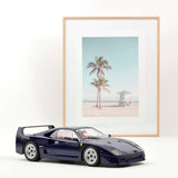 Ferrari F40 1987 Blue metallic 1:12