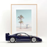 Ferrari F40 1987 Blue metallic 1:12