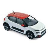 Citroën C3 2016 Banquise Weiß&Aden Rot 1:43