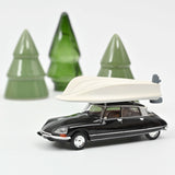 Citroën DS 21 Pallas 1972 Schwarz mit Boot auf dem Dach 1:43