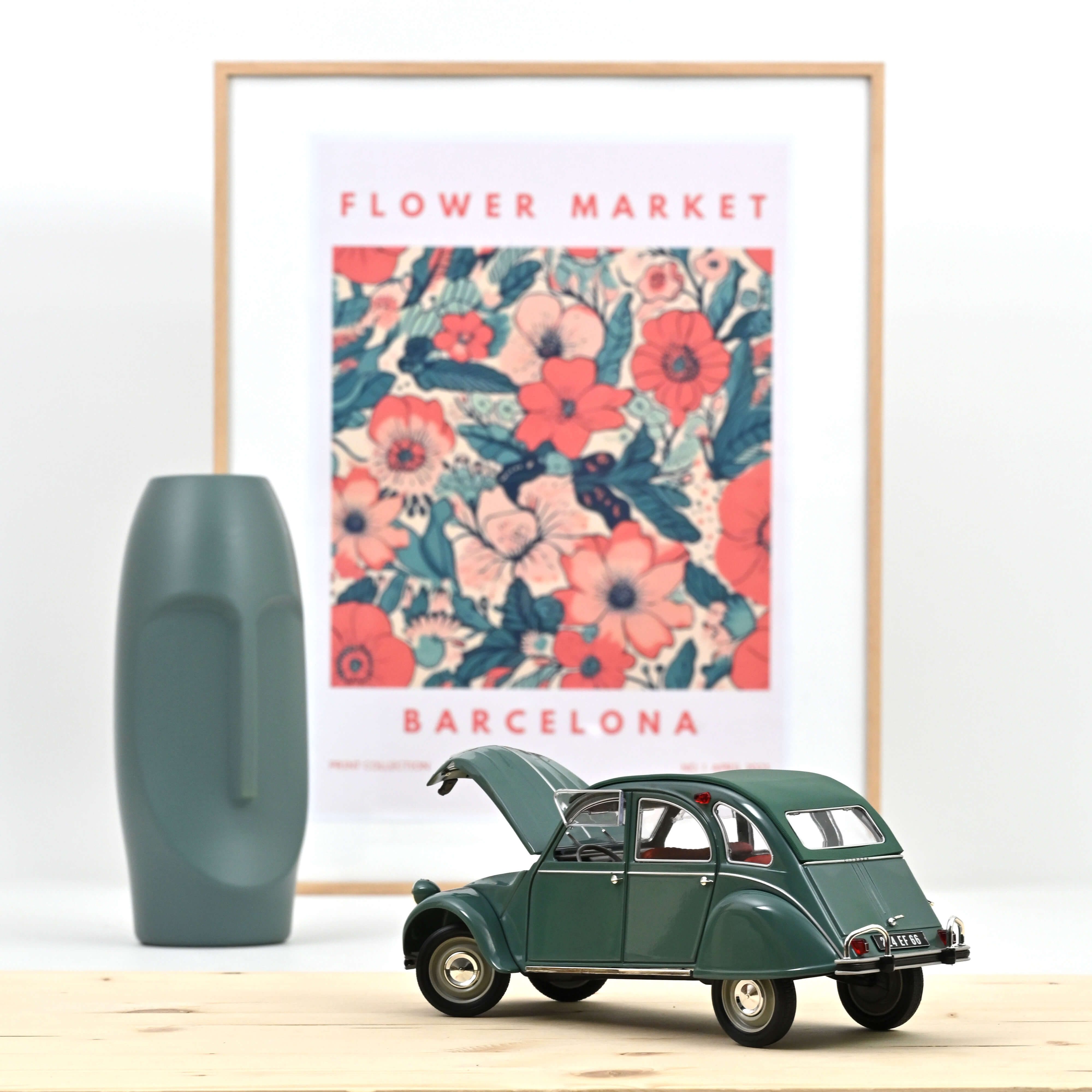 CITROEN 2CV AZAM - Limited 200 - 1966 - blue - NOREV 1:18 CITROEN 2CV AZAM - Limited 200 - 1966 - blue - NOREV 1:18