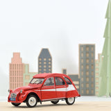 Citroën 2CV 1979 Red w/ white side deco 1:18 - 100pcs