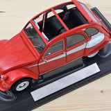 Citroën 2CV 1979 Red w/ white side deco 1:18 - 100pcs