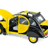 Citroën 2CV Charleston 1982 Gelber und schwarzer Helios 1/18