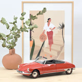 Citroën DS 19 Cabrio 1961 Corail Rot 1:18