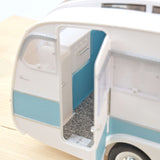 Citroën DS 19 1959 Nuage Blau und Lila + Caravane Hénon 1:18