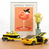 Mustang + Parotech Jet Ski Yellow CESAM 1:18