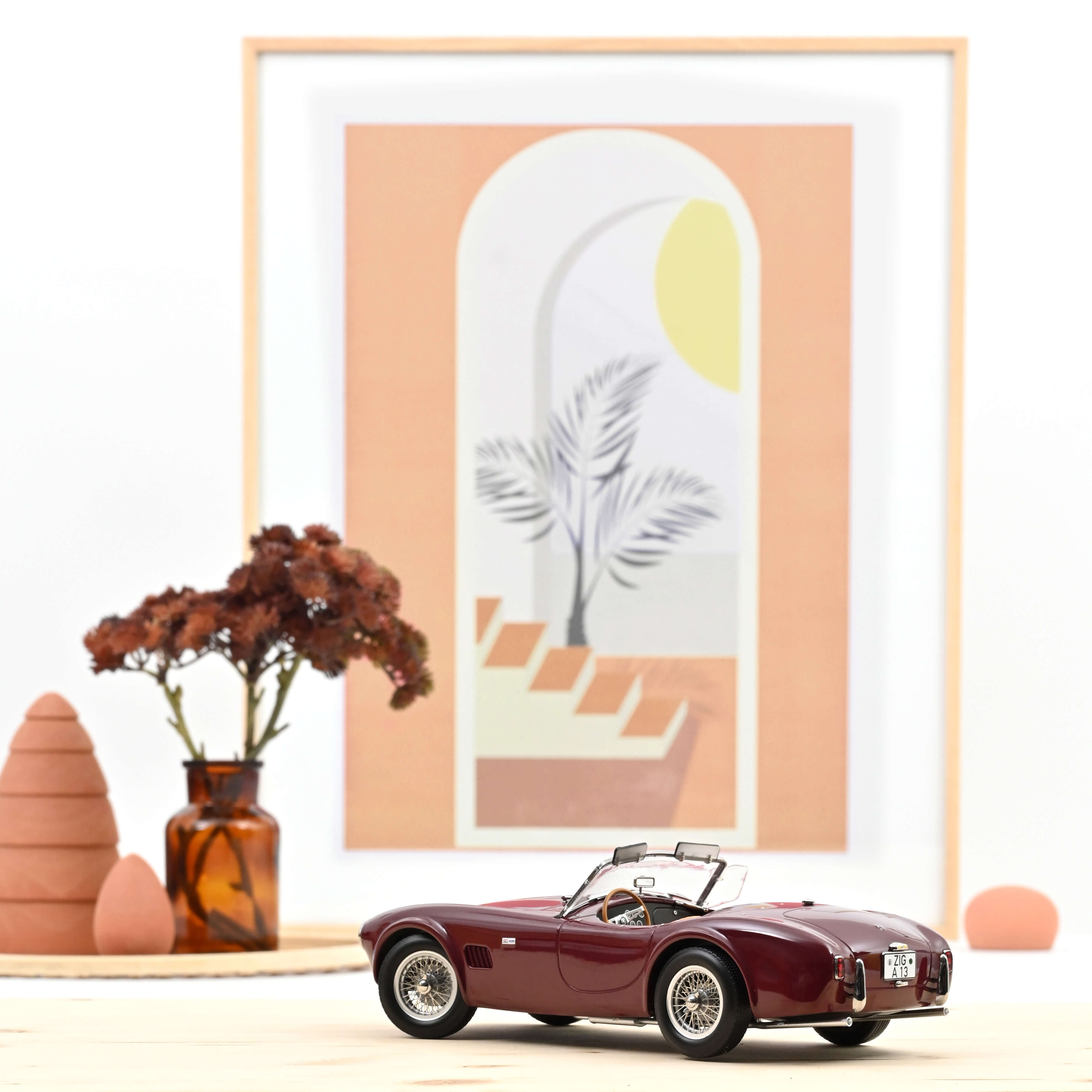 AC Cobra 289 1963 Rouge foncé 1/18