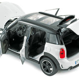 Mini Cooper S 2010 Hellweiß mit schwarzem Dach 1:18