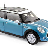 Mini Cooper S 2015 Elektrisch Blau Metallic&Weiß 1:18