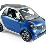 Smart Fortwo cabrio 2015 Blue/Silver 1:18