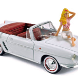 Renault Floride 1958 White with B. Bardot figure 1:18