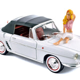 Renault Floride 1958 White with B. Bardot figure 1:18