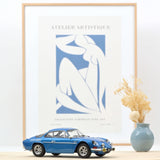 Alpine A110 1600S 1972 Blue with side logo 1:18