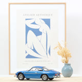 Alpine A110 1600S 1972 Blue with side logo 1:18