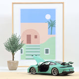 Porsche 911 GT3 2021 Vert menthe 1/18 - 400pcs