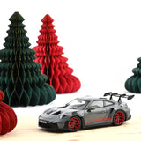 Porsche 911 GT3 RS 2022 Arctic grey&Pyro red 1:18