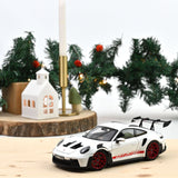 Porsche 911 GT3 RS 2022 White&Pyro red 1:18