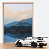 Porsche 911 GT3 RS m/Weissach Pack 2022 Weiß/Indigo-Blau 1:18