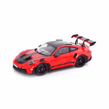 Porsche 911 GT3 RS mit Weissach-Paket 2022 Indischrot 1:18