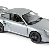 Porsche 911 GT2 2007 Silber mit schwarzen Felgen 1:18