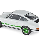 Porsche 911 RS 1973 Blanc et vert déco 1/18