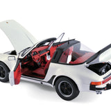 Porsche 911 Turbo Targa 1987 White 1:18