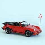 Porsche 911 Turbo Cabriolet 1987 Red 1:18