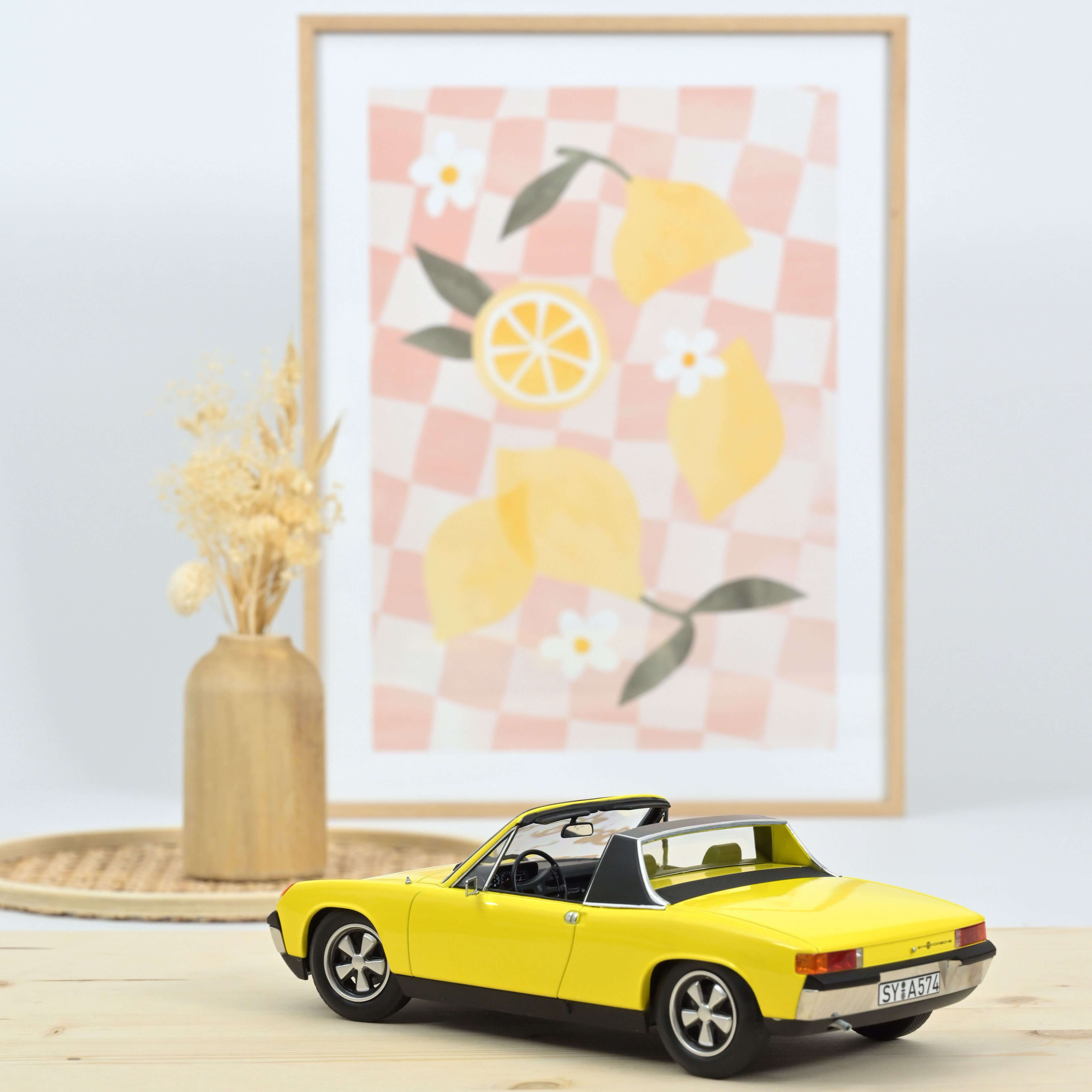 VW-Porsche 914-6 1973 Jaune 1/18