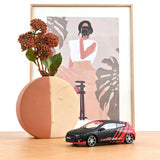 VW Scirocco CESAM PTRS 2009 Schwarz/Rot 1:18