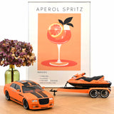 Chrysler 300C Norev von Parotech+Jet Ski Parotech Orange/Schwarz 1:18