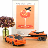 Chrysler 300C Norev von Parotech+Jet Ski Parotech Orange/Schwarz 1:18