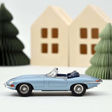 Jaguar E-Type Cabriolet 1961 Bleu métallique 1/43