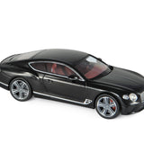 Bentley Continental GT 2018 Beluga Schwarz 1:18