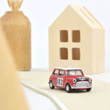 Mini Cooper S 1964 Schottenkaro rot mit Startnummer 182 1:54