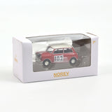 Mini Cooper S 1964 Schottenkaro rot mit Startnummer 182 1:54