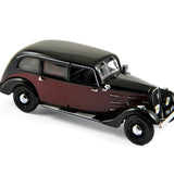 Peugeot 401 Longue taxi 1935 Rouge Foncé/Noir 1/43