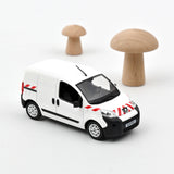 Peugeot Bipper 2009 Blanc avec bandes rouges 1/43