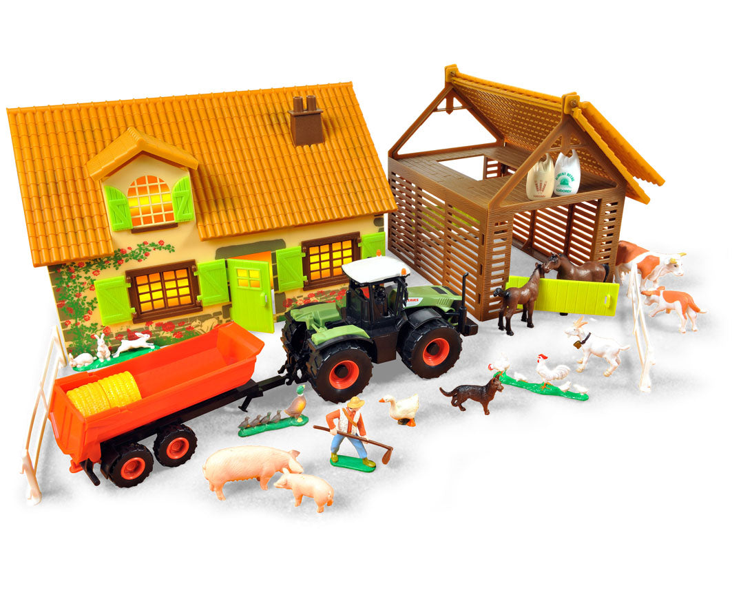 A day at the farm - Lot of 2 farm buildings