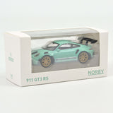 Porsche 911 GT3 RS 2022 Mint Green Jet-car 1:43