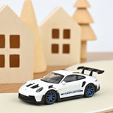 Porsche 911 GT3 RS 2022 Weiß & Blaue Aufkleber Jet-car 1:43