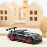 Porsche 911 GT3 RS 2022 Schwarz & Rote Aufkleber Jet-car 1:43